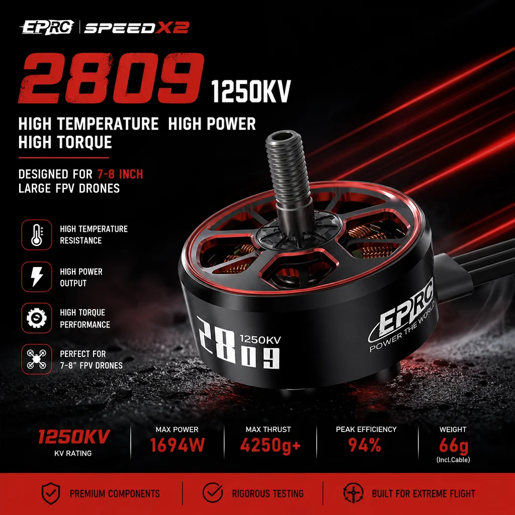 geprc-speedx2-2809-motor-1250kv-high-temperature-high-power-high-torque-for-7-8-inch-large-fpv-drone