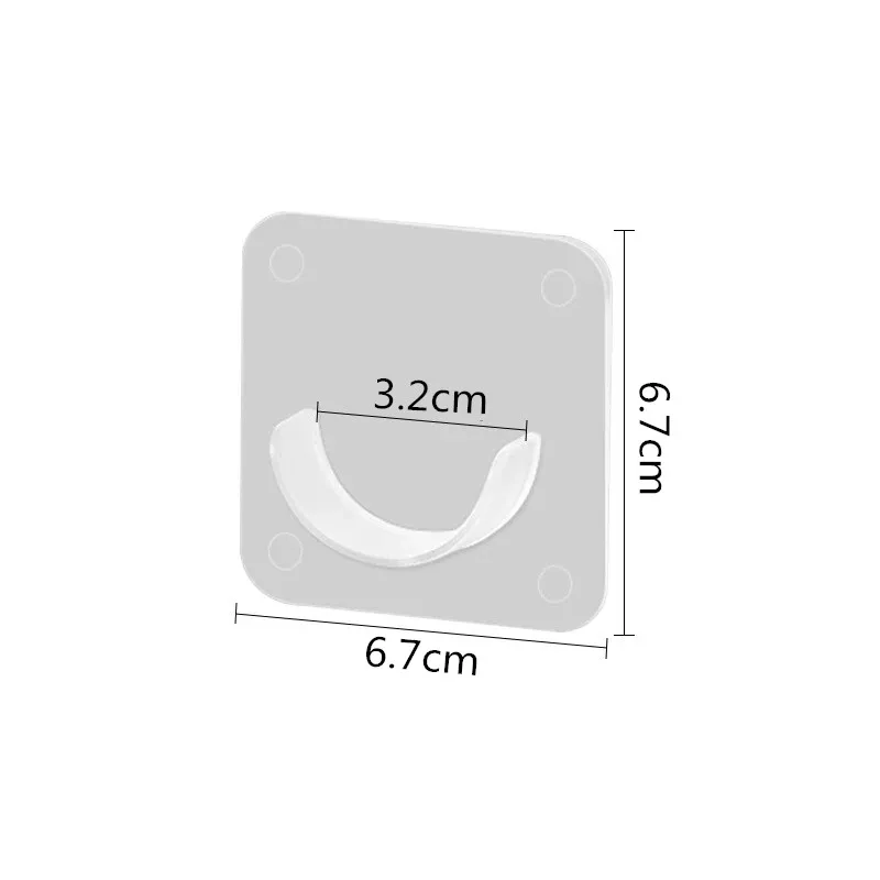 6/8/10 pezzi adesivo di supporto per asta telescopica per uso domestico senza punzonatura supporto per asta regolabile senza chiodi staffa di