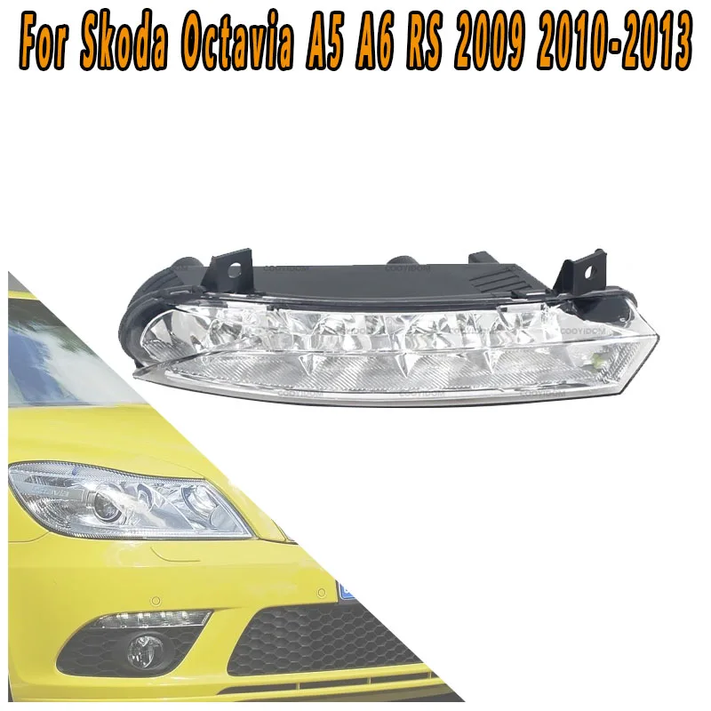 

For Skoda Octavia A5 A6 RS 2009 2010 2011-2013 Front Bumper Light Fog Light Driving Light Daytime Running Light Signal Light