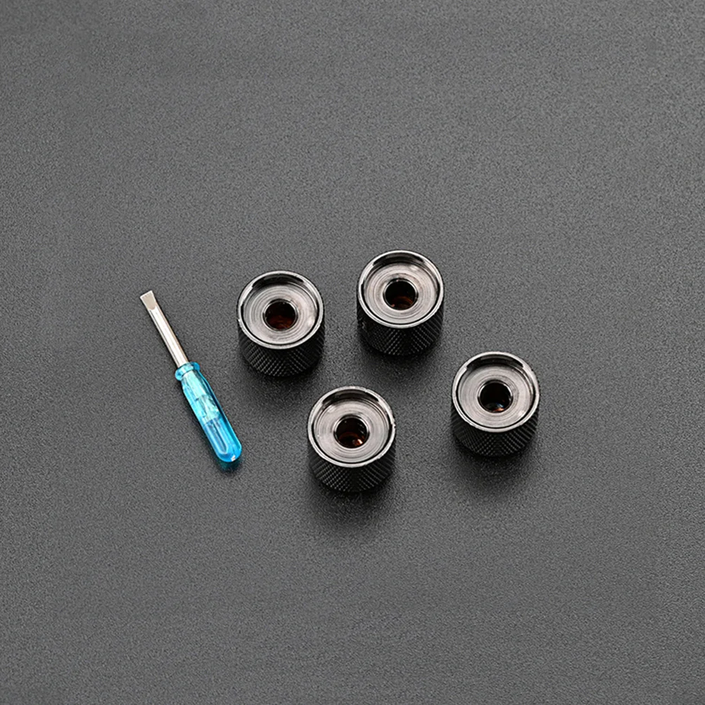 

Guitar Volume Knob Metal Replacement Control Knobs Electric Potentiometer Caps Tone Hats Instrument Parts Accessories