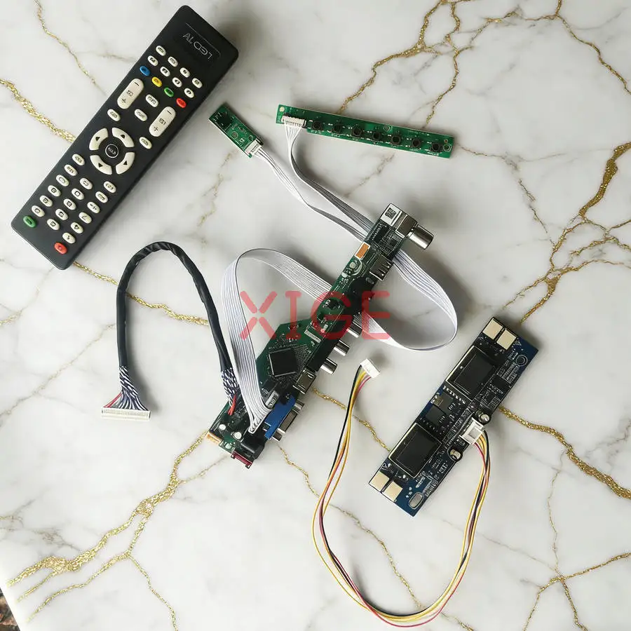 

Matrix Controller Drive Board Fit CLAA170EA02 M170EN06 M170E4 M170EN05 1280x1024 LVDS 30-Pin HDMI+VGA+AV+USB 1280*1024 4CCFL Kit