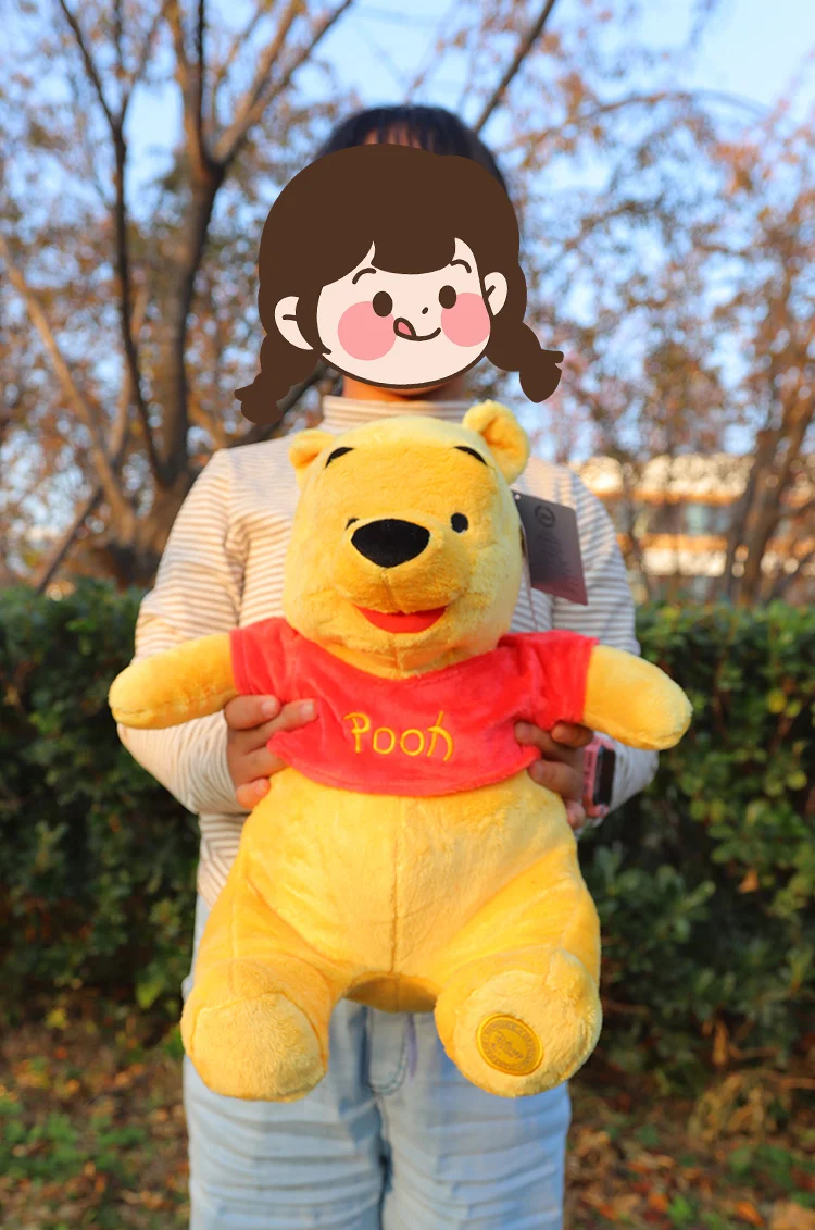 Niedliche Winnie Puuh Plüschtiere, Stofftier-Set, meine Freunde Tigger und Pooh Bär, weiche Großhandelspuppen, Weihnachtsgeschenke für Kinder – Detail 3