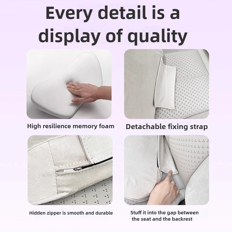 وسادة رقبة لمقعد مسند رأس السيارة من أجل NIO Firefly أثناء السفر ودعم الرقبة والإكسسوارات الداخلية #4