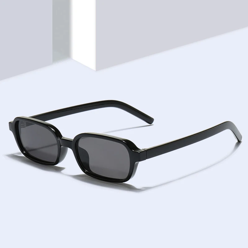 SO&EI New Small Rectangle Sunglasses Women Shades UV400 Fashion Pink Green Men Punk Sun Glasses