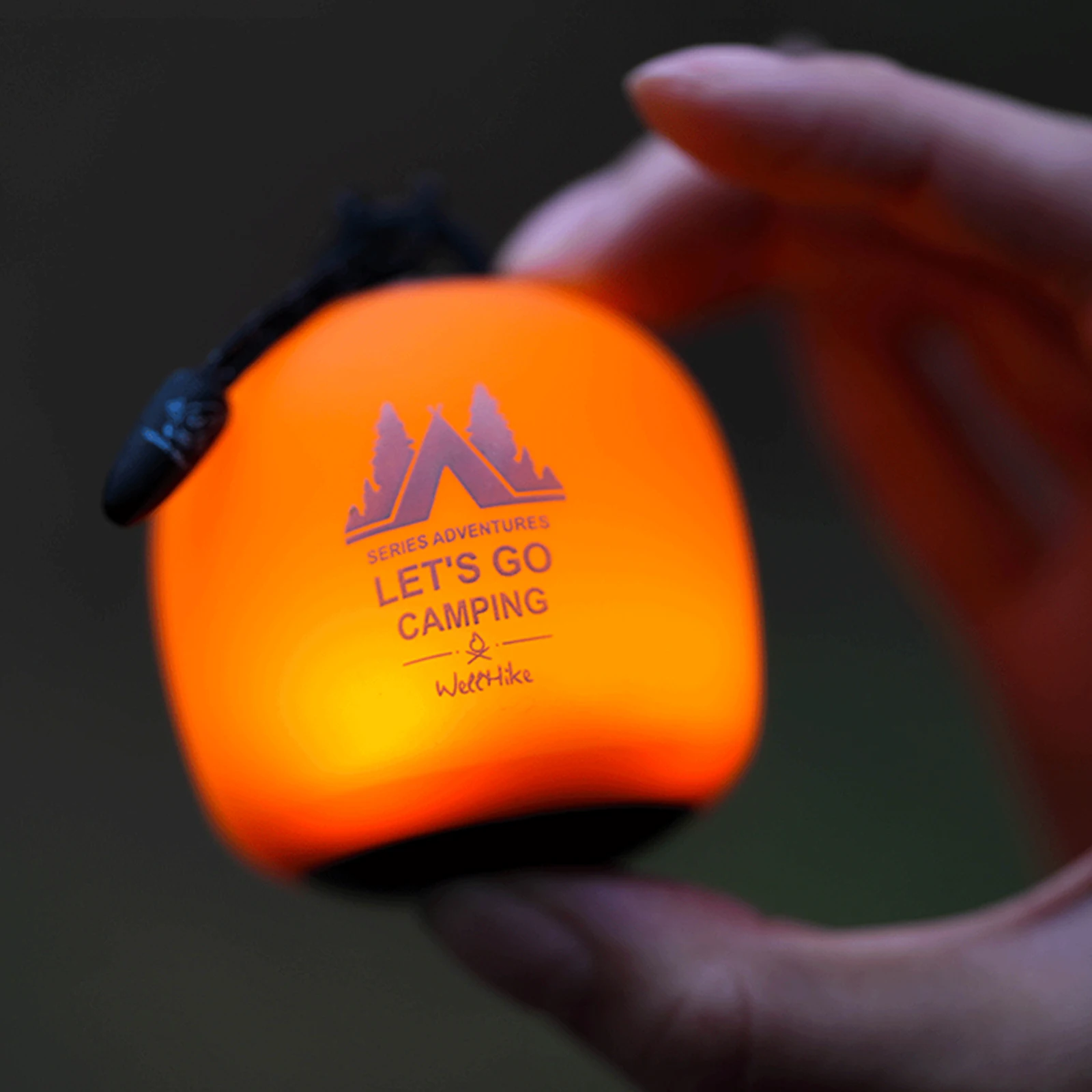 Soft Silicone Lamp Egg-Shaped Waterproof Portable Lantern 5 Modes Adjustable Rechargeable for Camping Hiking Road Trip Climbing