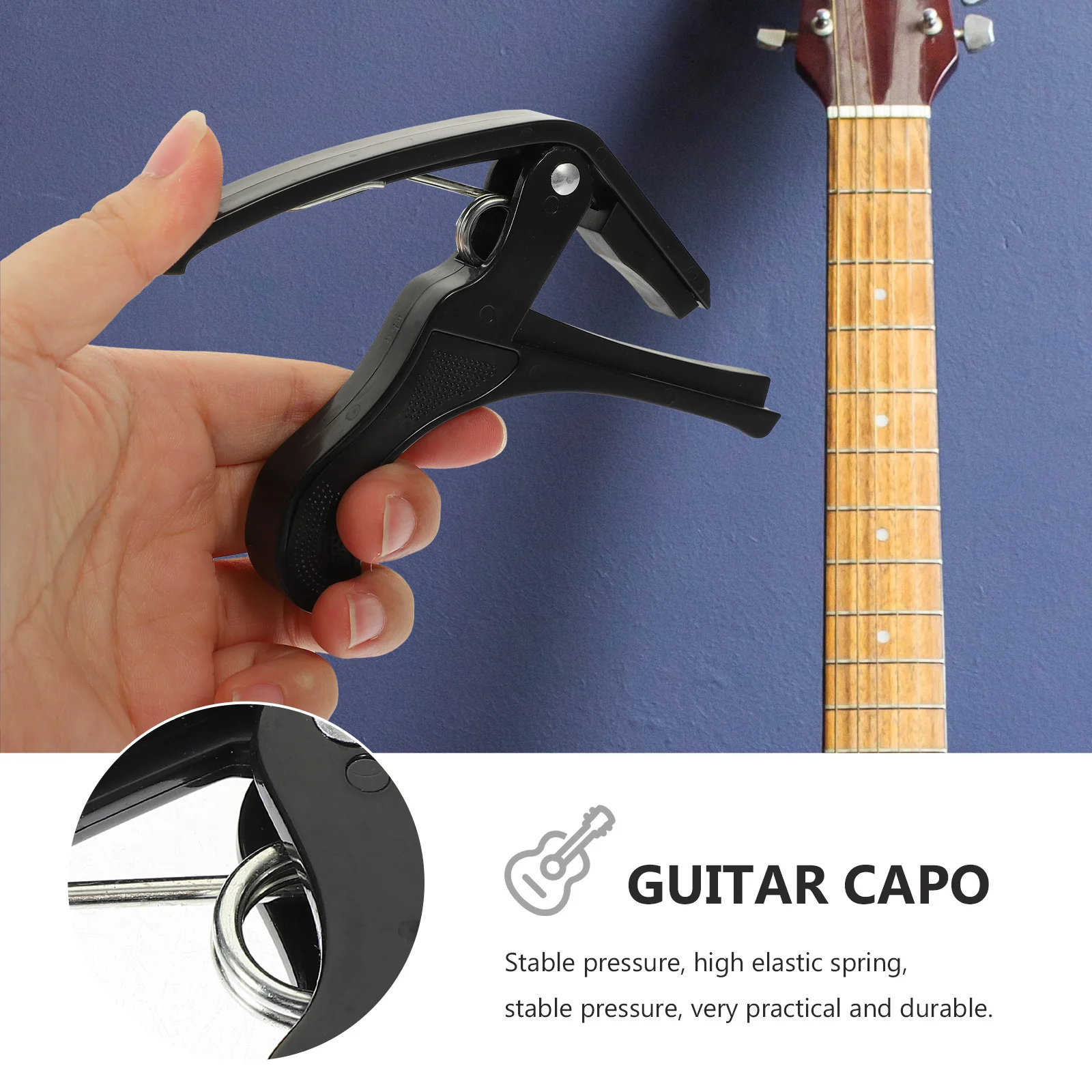 

1 Set Guitar Capo Pick -Function Capo For Acoustic Electric Guitar Beginner Sandhi Clip Tuning Accessory
