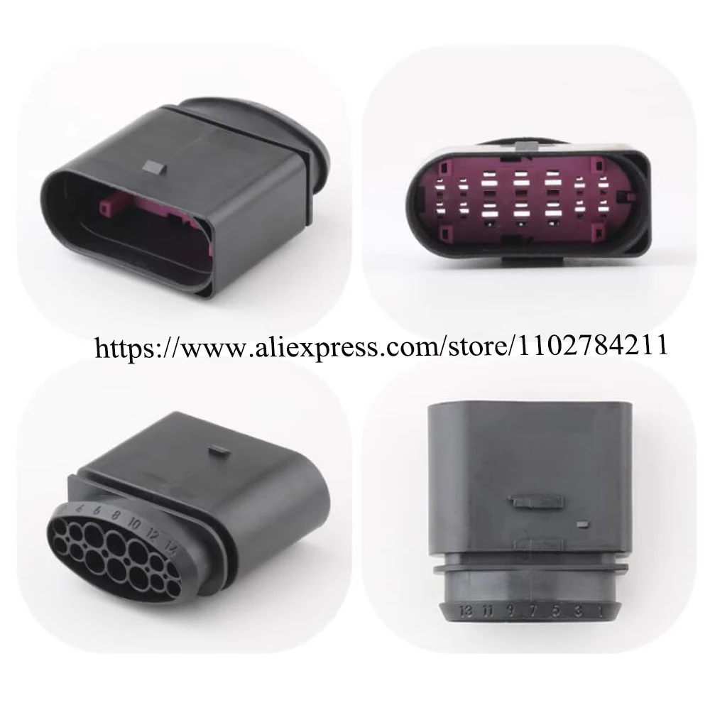 Imagem -03 - Impermeável Masculino e Feminino Fio Conector Terminal Plug Rubber Seal Automotive 14 Pin Socket Dj71411.5 Dj7141-11 100set