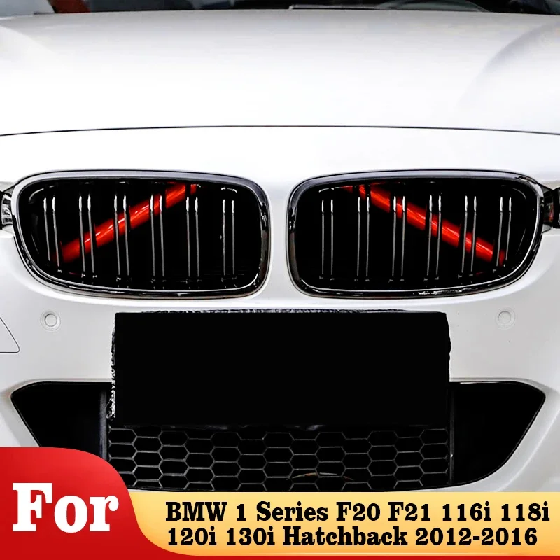 For BMW 1 Series F20 F21 116i 118i 120i 130i Hatchback 2012-2016 Car Front Radiator Grille Frame Trim Protect Strips Accessories