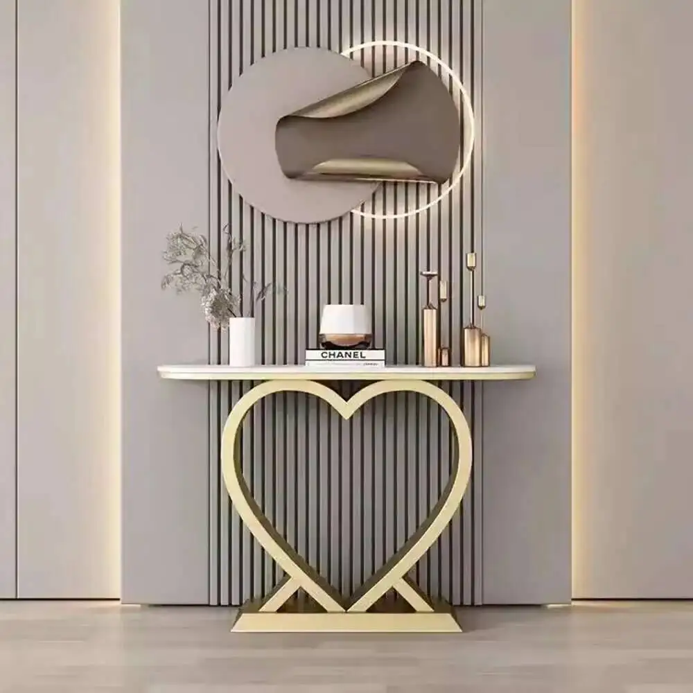 Entree Console Table Marble Nordic Design Glamour Esthetische Console Table Beauty Minimalistisch Tisch Wohnzimer Home Furniture