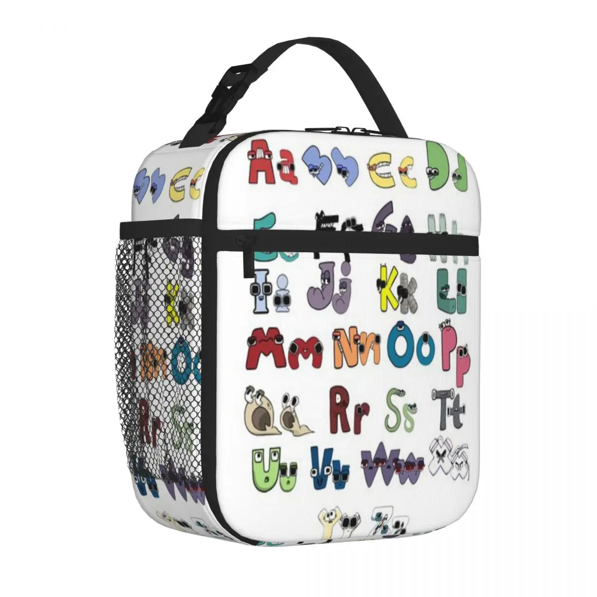 Bestselling Alphabet Lore A To Z Handheld Insulated Lunch Pouch Mini Travel Thermal Lunch Bag