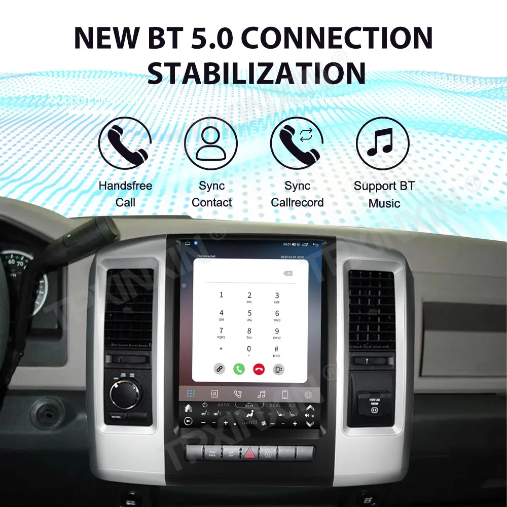 

12.1 Inch Screen Car Radio For Dodge Ram 2009-2012 Android Auto GPS Navigation Multimedia Video Stereo Receiver Head Unit