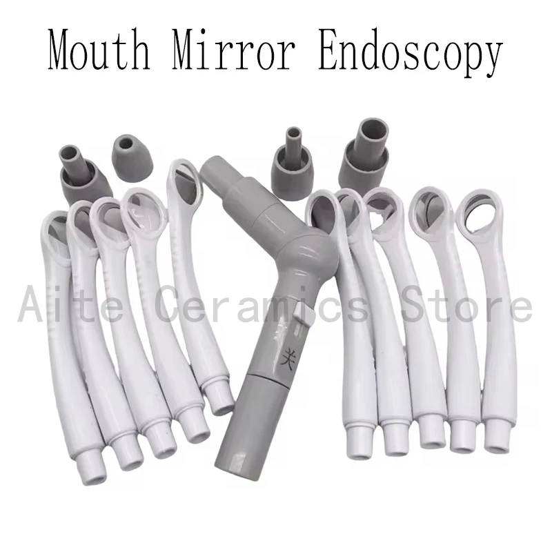 1 Set HVE Suction Droplets Dental Cheek Lip Retractor Dentistry Intraoral Mirror with Aspiration Dental Lab 121℃ Autoclavable