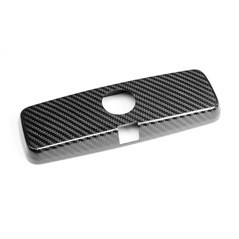 Carbon Fiber Car Interior Rearview Mirror Cover Housing Cap Mirror Cover For Fiat 500 Abarth