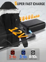 Hot Selling 2025 new cross-border hair generation women's graphene heating hooded jacket USB rechargeable 12V