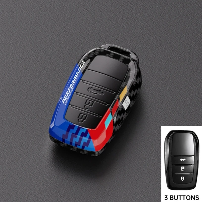 Carbon-Fiber-Style Car Cover Set for for CHR 2018 2022, Molded ABS Shell with Open Button Area and Full Body H9EE