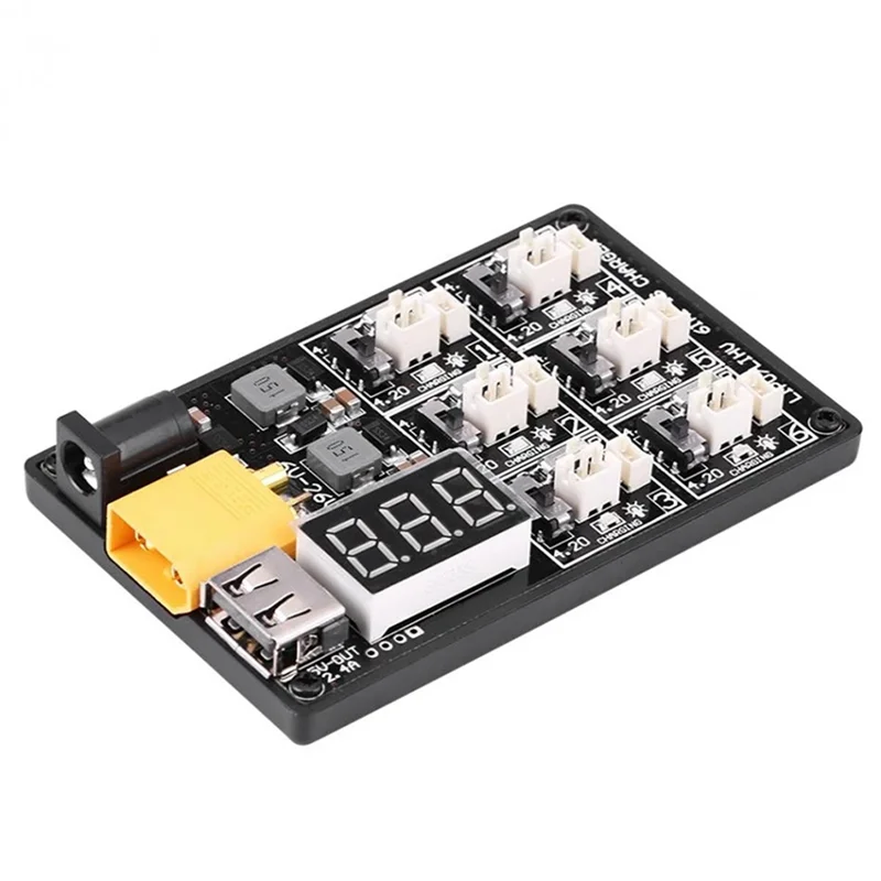 【Superdeals】 Placa de carregador de bateria Lipo Lihv 6 em 1 para Tiny 6 7 QX65 Mobula7 Mobula 6 RC Quadcopter FPV Racing Drone