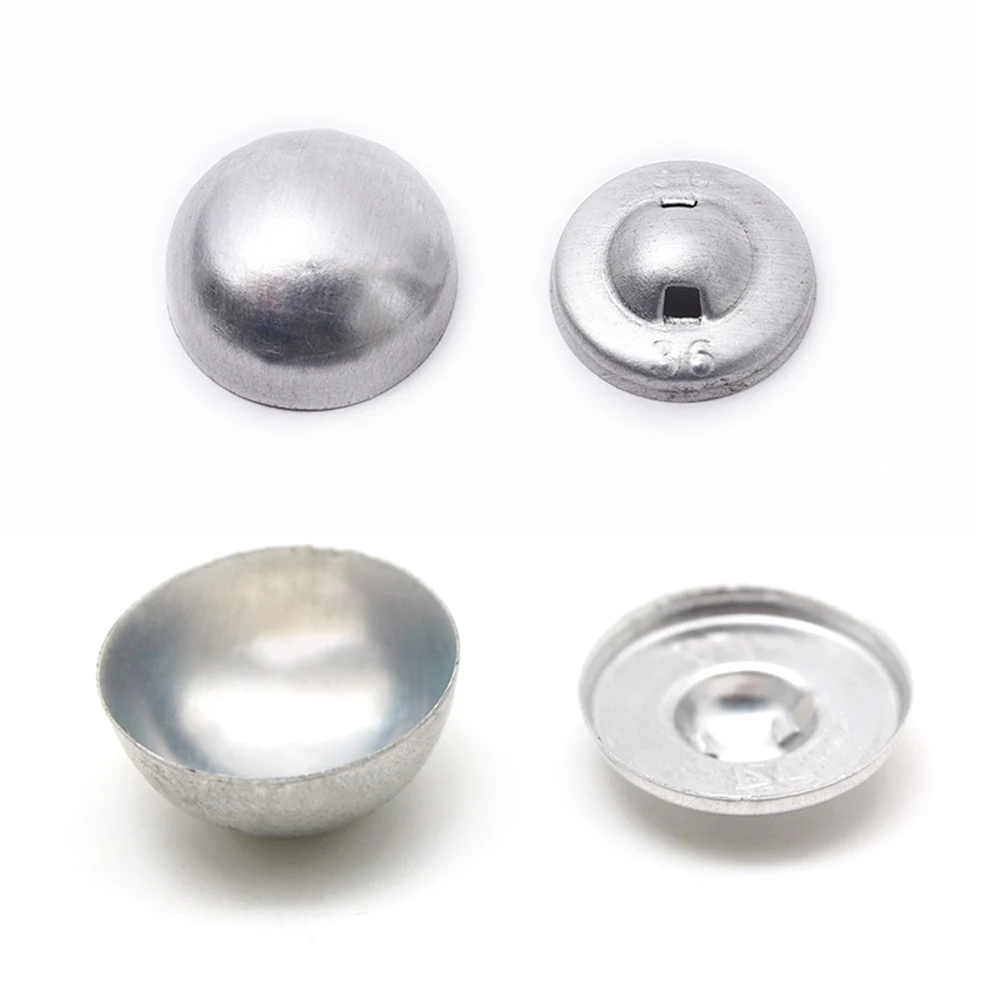 16L-60L Fabric Covered Button Aluminum Base Round Mushroom Shape Buttons for Diy Cloth Crafts Decoration Sewing Accessories