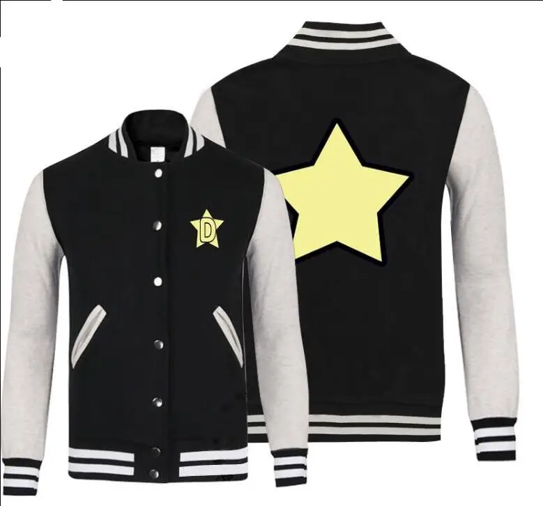 Dandy Cosplay Jacket Baseball Coat Spring Pentagram Men Vintage Print Spring