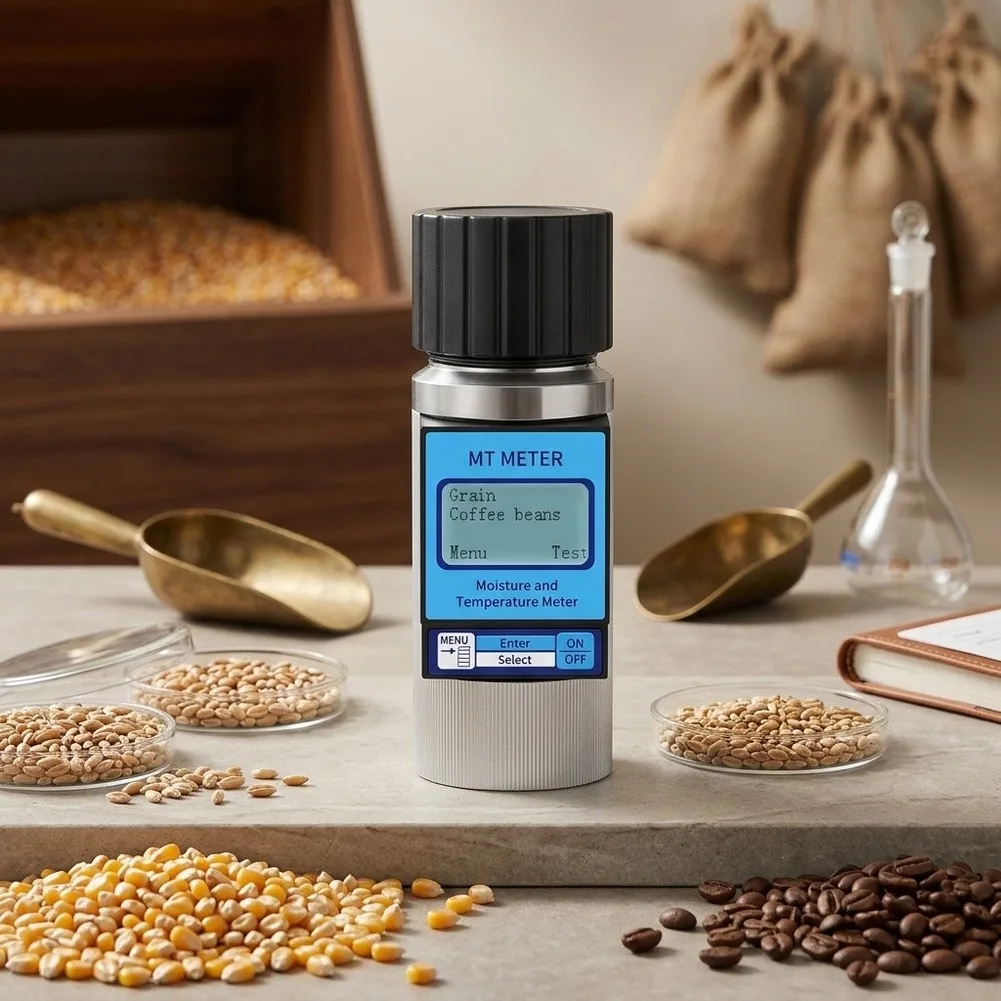 For Field Testing Paddy Moisture Analyzer Digital Rice Detector Automatic Calculation Resistive Measurement Principle
