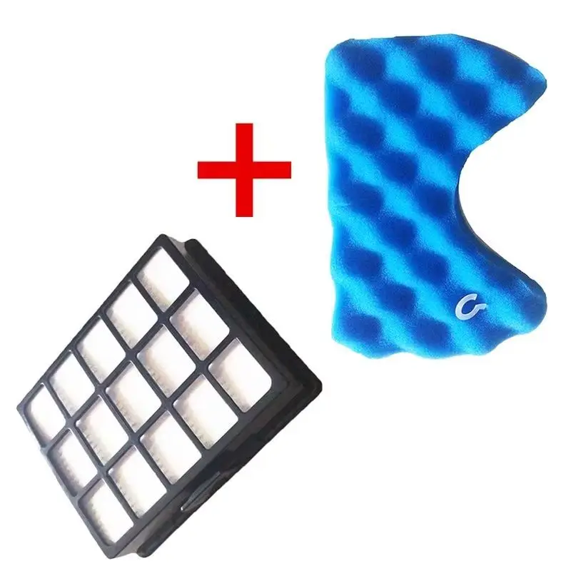 مجموعة مرشحات Hepa للغبار والإسفنج الأزرق لسلسلة المكنسة الكهربائية Samsung DJ97-00492A SC6520/30/40/50/60/70/80/90 SC65/68 #6