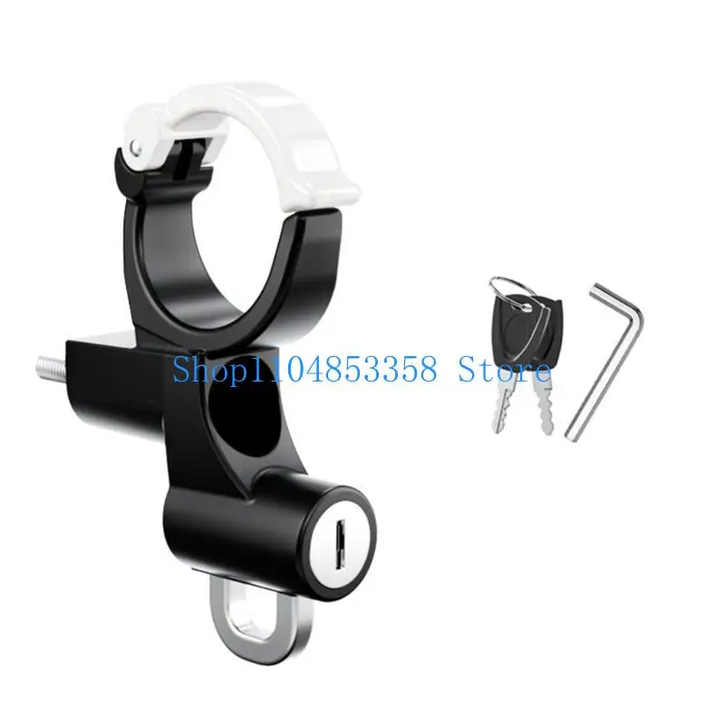 

652F 20-38 мм замок для мотоциклетных шлемов, противоугонный, защитный алюминиевый сплав, черный навесной замок для мотоциклов,