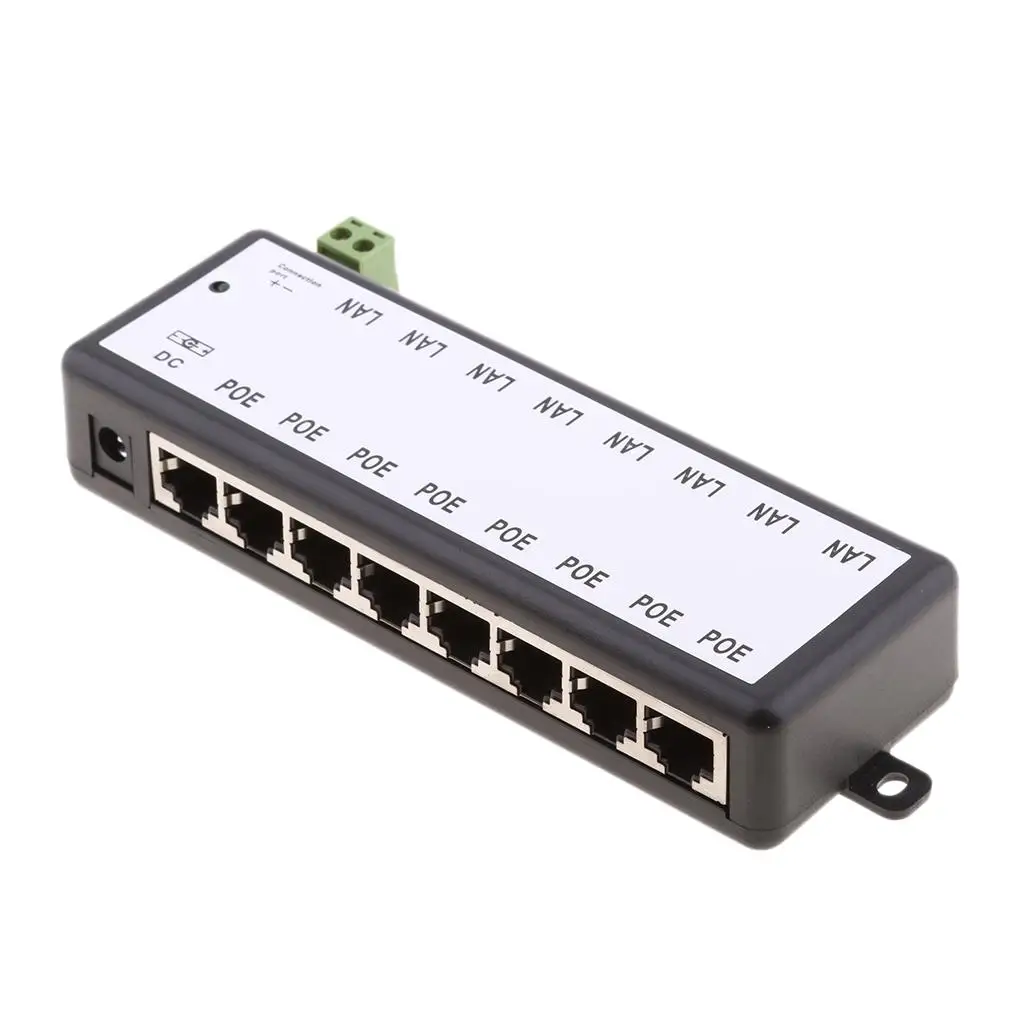 

8-портовый коммутатор питания через Ethernet для передачи данных