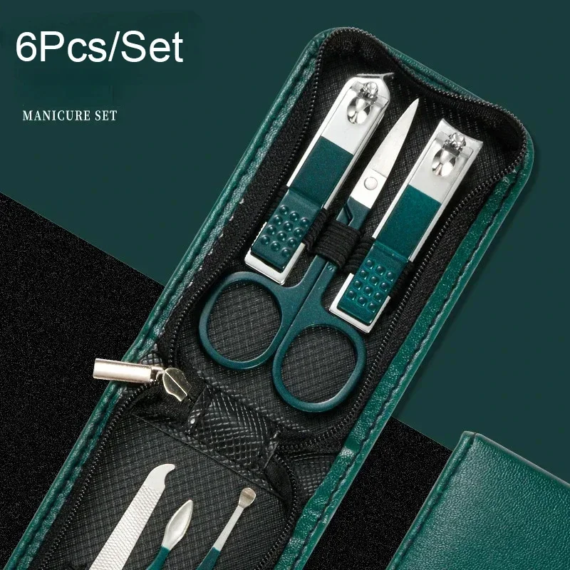 6Pcs Nail Scissors Set Manicure & Pedicure Tool for Men and Women Portable Nail Clipper Scissors Pedicure Kits Professional Tool