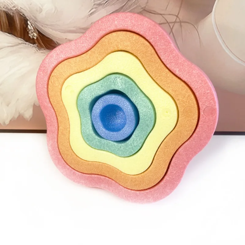 Flowers Cross  Balance Board Cross The Bridge Stone Early Education Kindergarten Balance Training Sense Training Stepping Stone