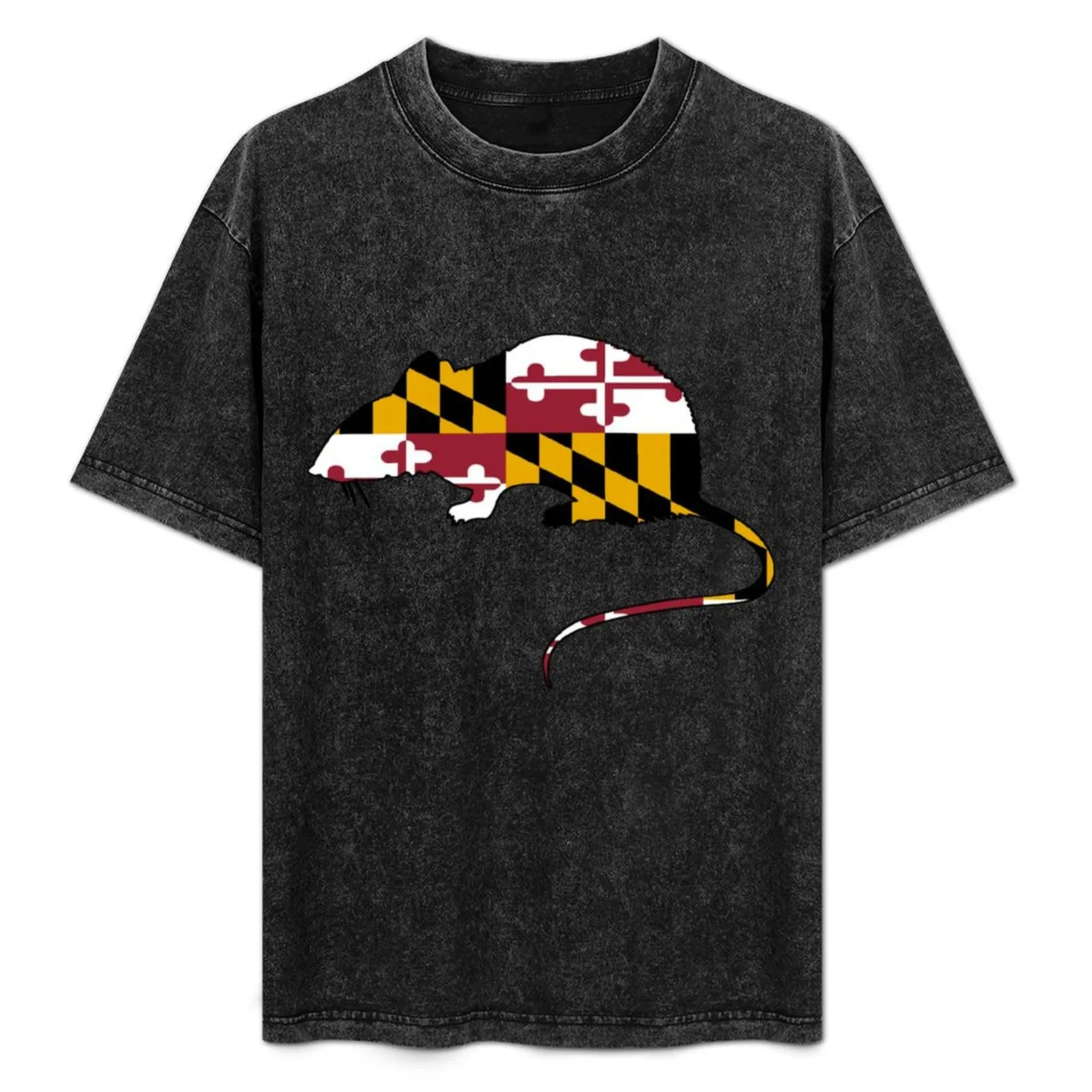 

Maryland Flag - Rat T-Shirt Anti-Pilling Casual T-Shirt