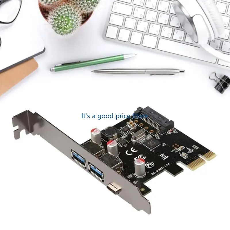  PCIE-2A1C to Type C USB 3.1 Front Panel Socket USB 3.0A to PCIE 1X Expansion