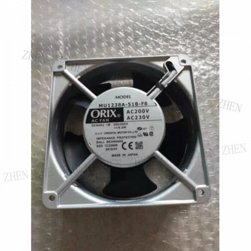 

1 PC FOR ORIX Fan MU1238A-51B-F8 AC 220/230V 120*120*38MM 12cm