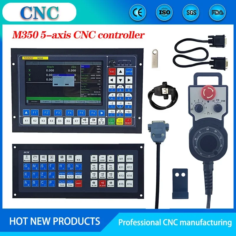 

Multifunctional CNC control system 4-axis motion control Support ATC machining center Support FANUC post-processing