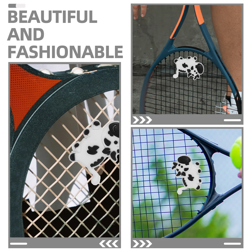

3 Pcs Tennis Racket Shock Absorber Dampener Racquet Damper Cow Dampeners for Rackets