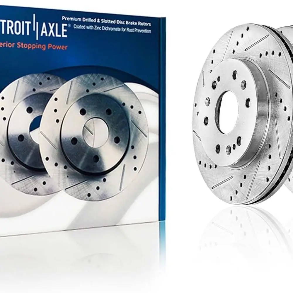 

Передние тормозные диски для GMC Silverado, Sierra, Yukon XL, Express 1500, Tahoe, Cadillac Escalade EXT, ESV, XTS, с перфорацией и прорезями