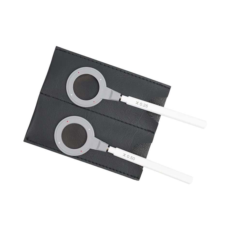 Plastic Premium Optometric Jackson Cross Cylinder Robber Test Trial Set Lenses  Handle With 4 Dots Direction Pole 0.25 and 0.50