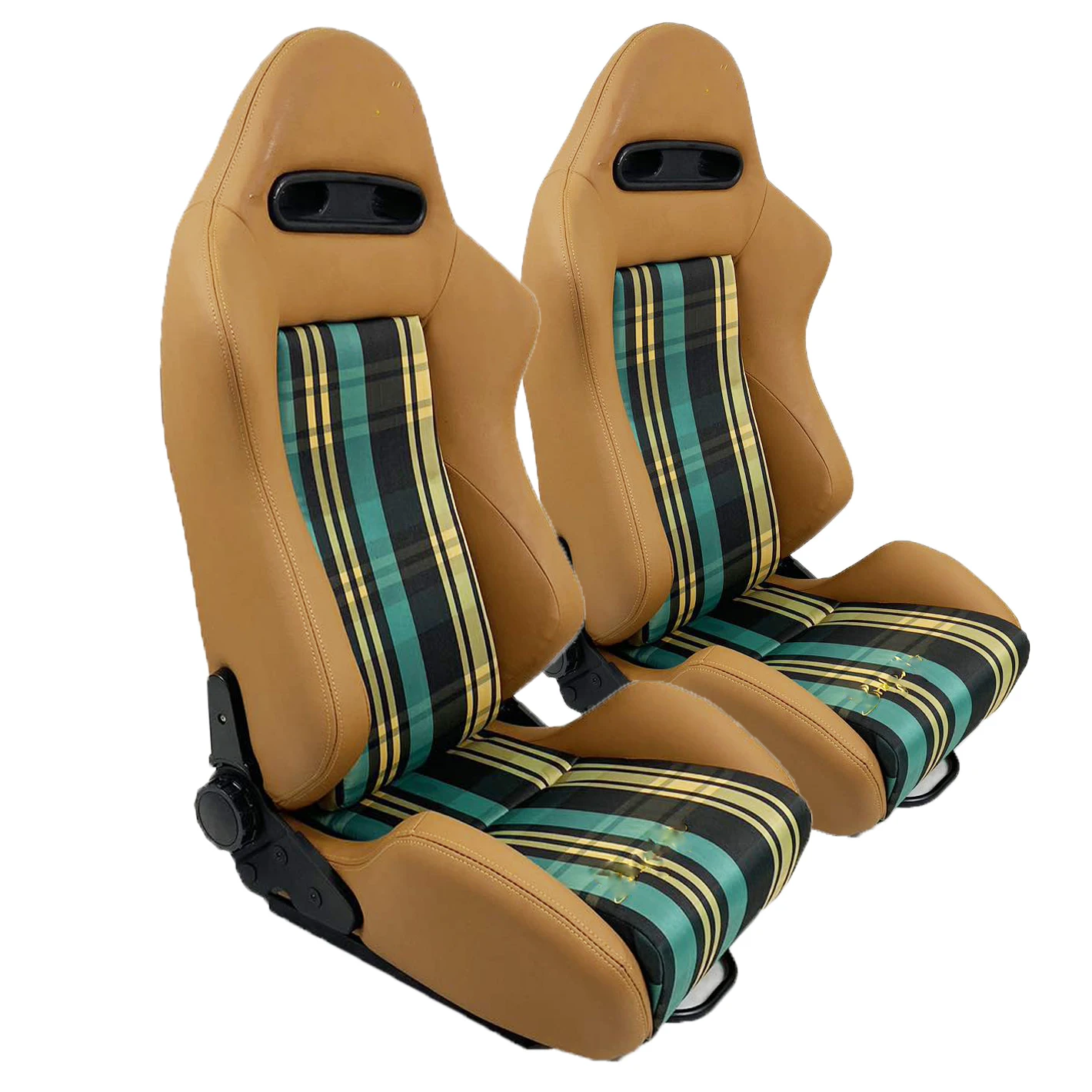 1098 Universal High Quality Leather Car Vehicle Gaming Station Adjustable Sim Bucket Racing Seats