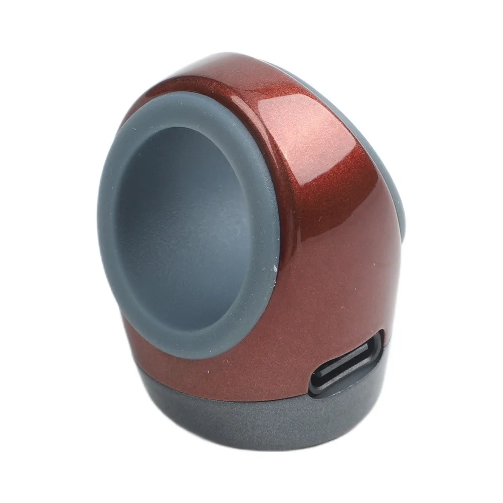 Adjustable Fit Ring Counter Device Self-Locking Mechanism Purple Type-C Rechargeable Comfort Fit Design Accurate Data Monitoring