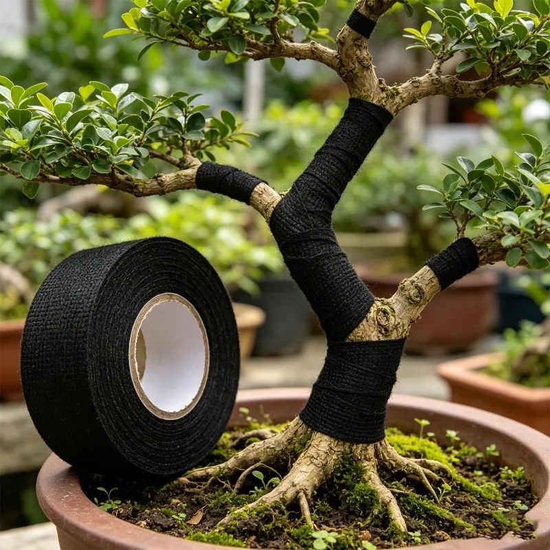 Gardening Black Velvet Plant Tape Plant Support Training Wire Branches Fixing Tapes for Potted Plants Bonsai Styling Supplies