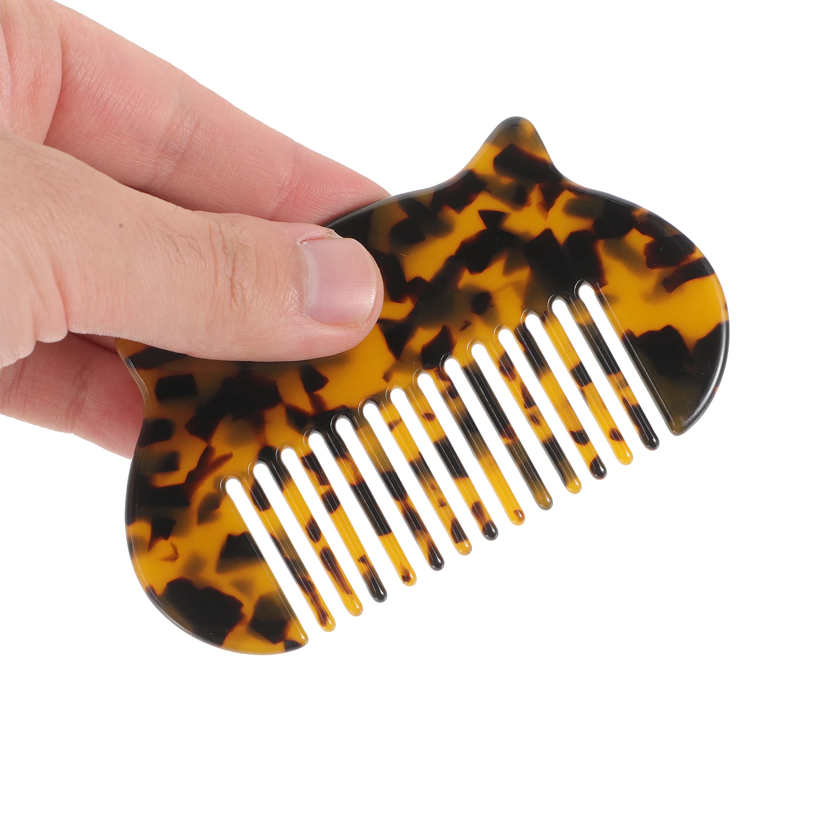 

Anti Static Detangling Hair Comb For Curly Wavy Thick Hair Mini Travel Portable Acetate Sheet Paddle Comb Wet