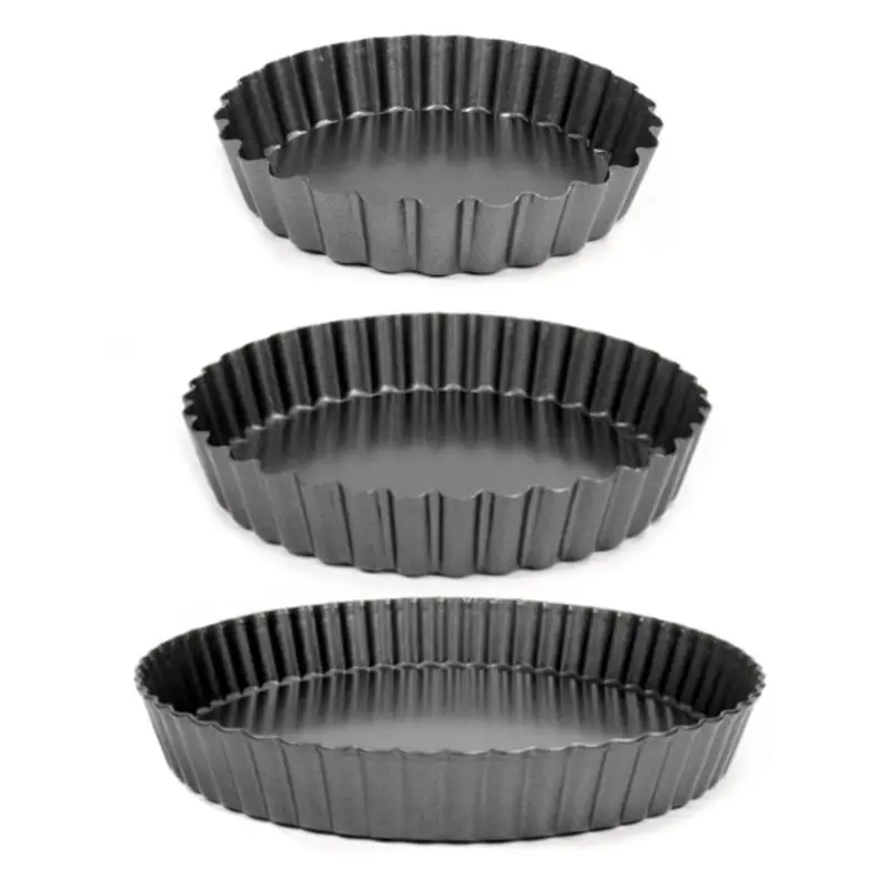 4/6/8 Inch Non Pie Pizza Cake Pan Tart Mold Removable Bottom Baking Pastry Mould Bakeware