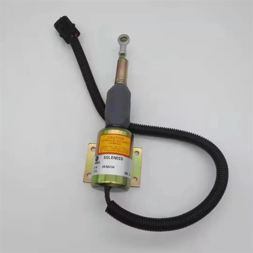 24V shutoff solenoid shutdown Fuel Stop Solenoid 3930236 SA-4348-24 for Cummins 4BT 6BT 6CT NT855 K38 K19 6CT8.3L Diesel Engine