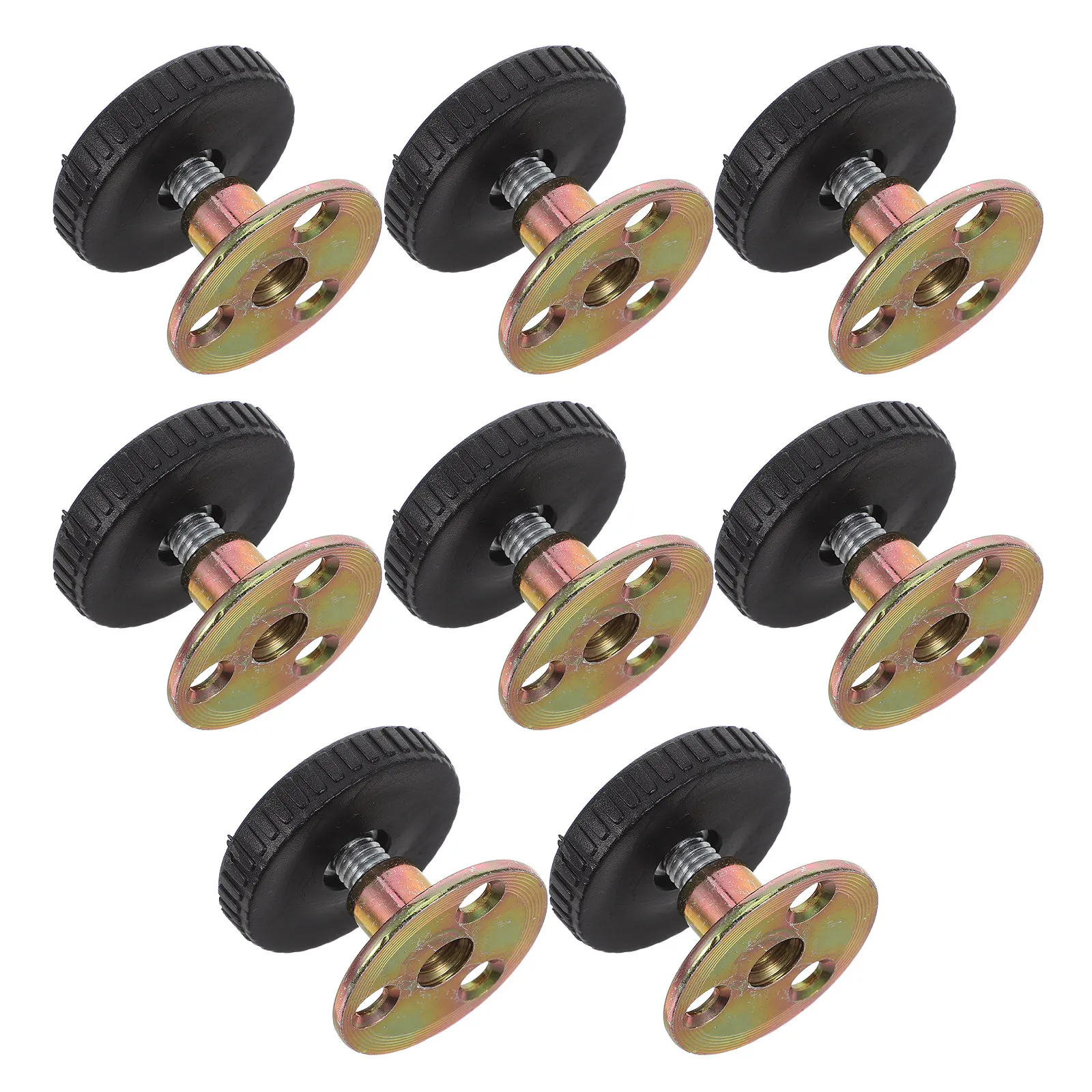 8Pcs Furniture Foot Pads Adjustable Heavy Duty Metal Bed Frame Stabilizer Anti Shake Headboard Stoppers Non Slip Bed Wall