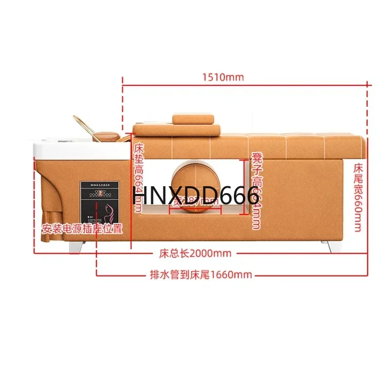 

Beauty Salon Hair Salon Shampoo Beds High-end Spa Fumigation Shampoo Chair Thai Style Massage Salon Furniture Silla Champú FYSB
