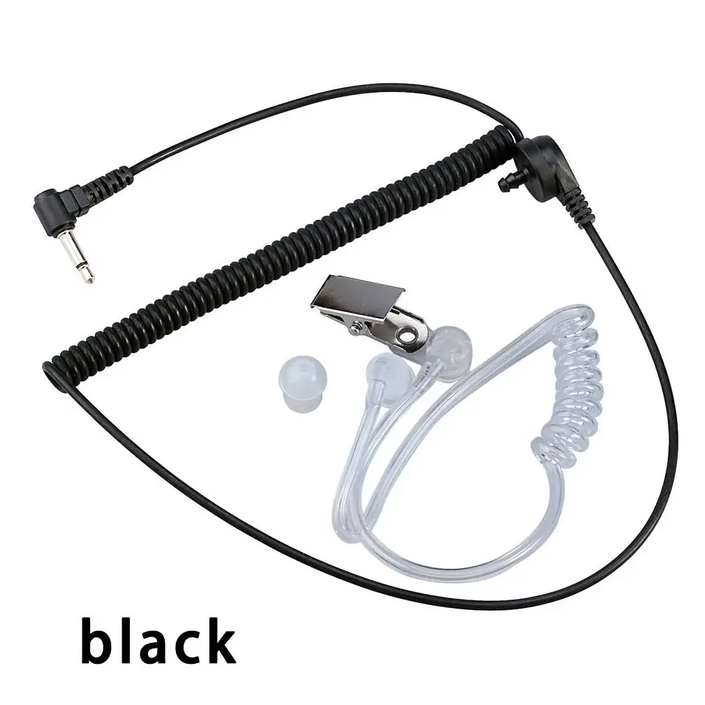 2.5mm Plug Listen-Only Air Tube Walkie-talkie Earpiece Replacement for BAOFENG UV-5R UV-5RA Two Way Radio Speaker Microphone