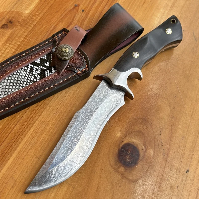 

Damascus Steel VG10 Outdoor Knife Portable Small Knife Fruit Knife Meat Knife Exquisite Collection Blade Sharp Small Knife