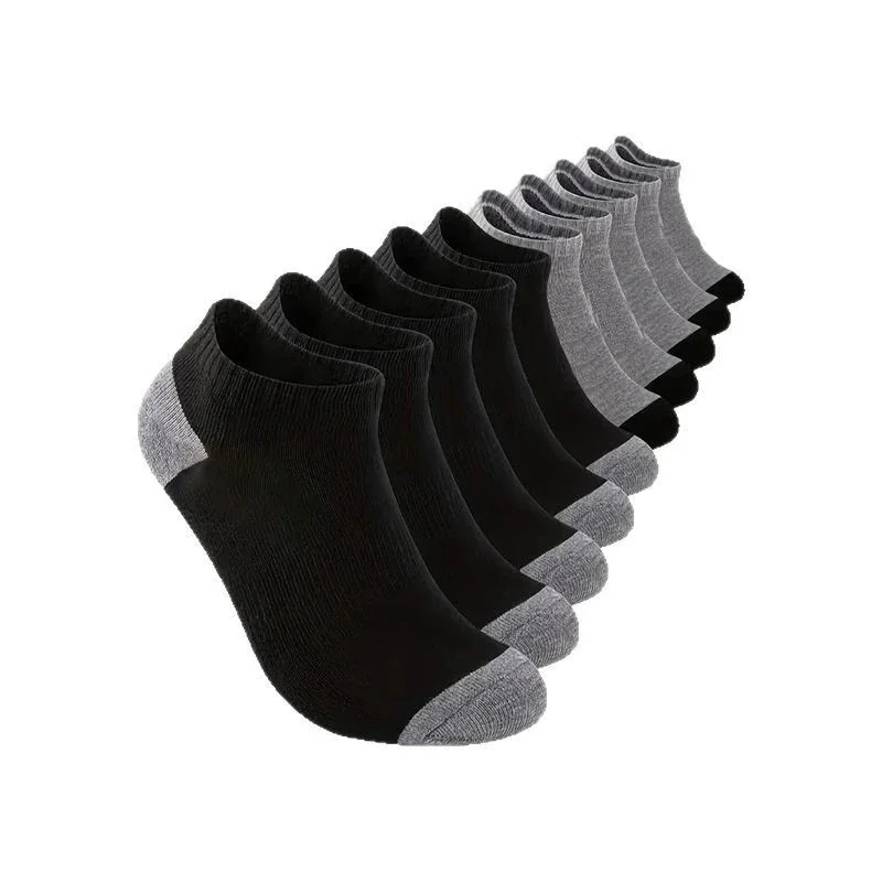 10/30 Paar neutrale, einfarbige Low-Top-Sportsocken für Frühling und Sommer, schweißabsorbierend, atmungsaktiv, bequem, Ganzjahres-Freizeitsocken – Detail 3