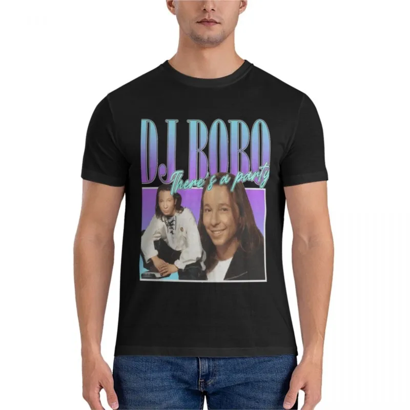 DJ Bobo 90s Style Eurodance Classic T-Shirt Fitted T-Shirt plain t shirts men mens funny t shirts heavy weight t shirts for men