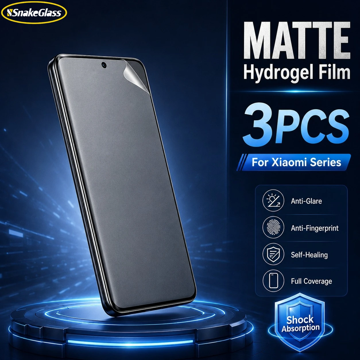 

3PCS For Xiaomi 17Pro Max 17Ultra 15Ulta 14Pro 13T 12S 11Lite 10T Pro 9SE Matte Hydrogel Film Anti Fingerprint Screen Protector