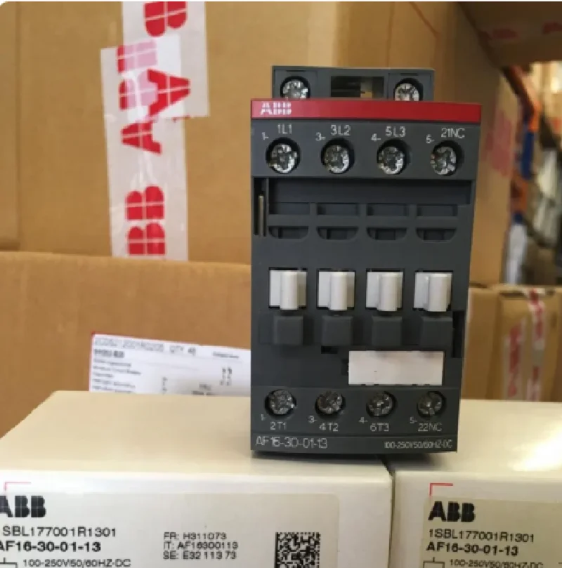 ABB 3-ploe contactors AF series AC/DC  1NC or 1NO 50HZ/60HZ DC  24V~500V 16A  7.5kw AF16-30-10(1NO)  AF16-30-01(1NC)