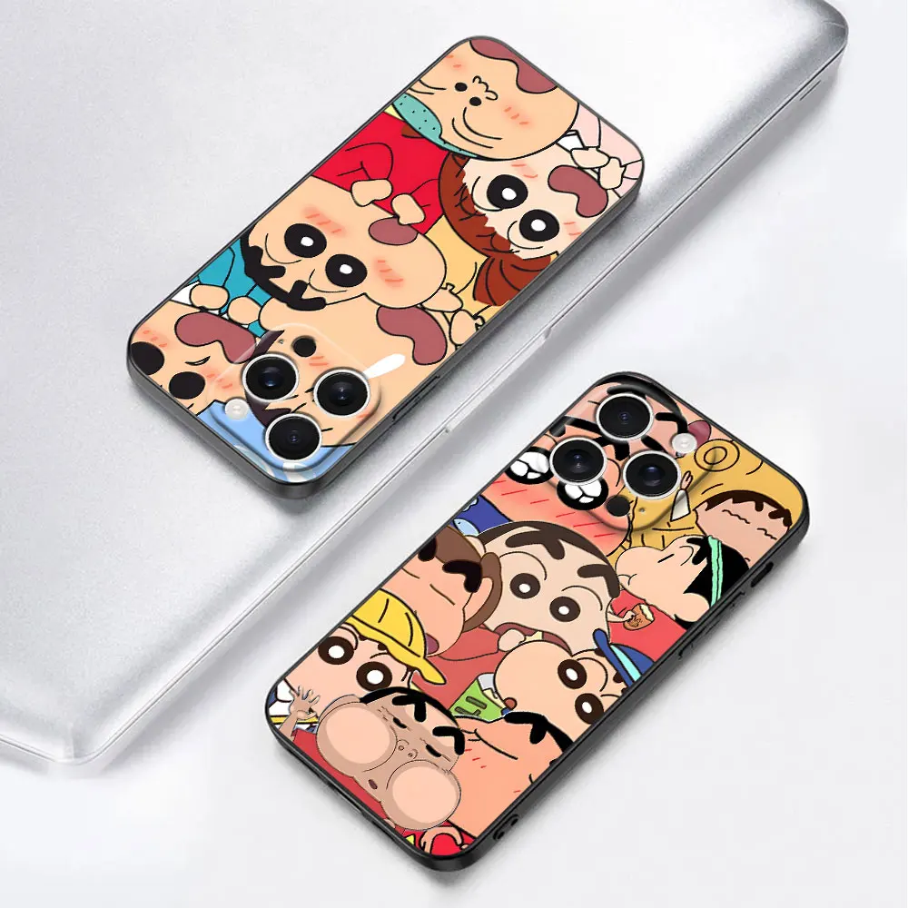 Black Soft Case For Xiaomi 17T 15T 14T 13T 10T Mi 11 Lite 5G NE 11T Pro TPU Mobile Phone Cover Kazama Toru Nohara Shinnosuke view 5